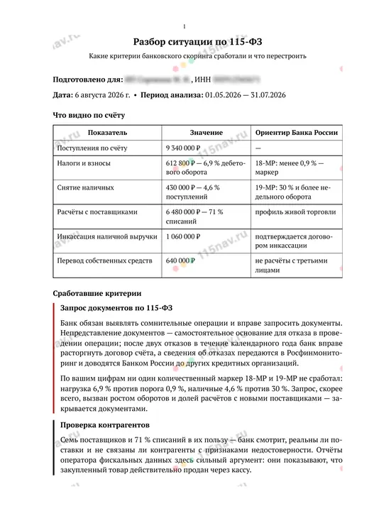 Разбор ситуации, страница 1 из 2